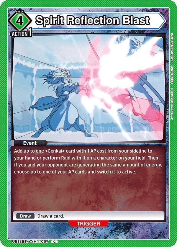 Union Arena UE13BT: Yu Yu Hakusho: Ghost Files Spirit Reflection Blast UE13BT/YYH-1-067 Common Near Mint