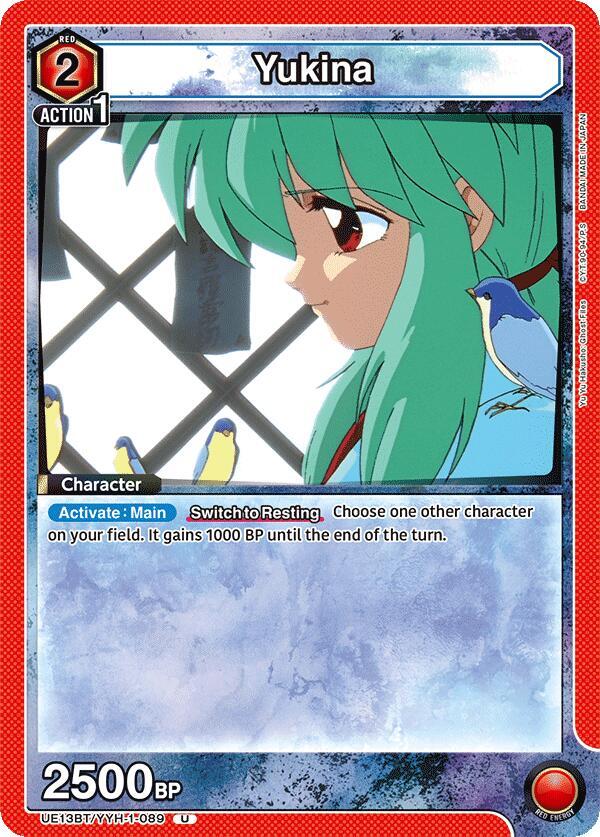 Union Arena UE13BT: Yu Yu Hakusho: Ghost Files Yukina (089) UE13BT/YYH-1-089 Uncommon Near Mint