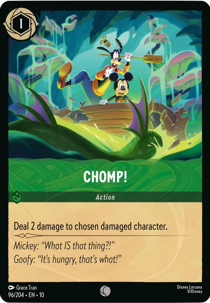 Lorcana TCG Whispers in the Well Chomp! 96/204 Common Near Mint