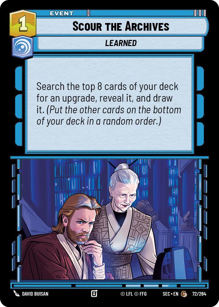 Star Wars Unlimited Secrets of Power Scour the Archives 72/264 Common Near Mint