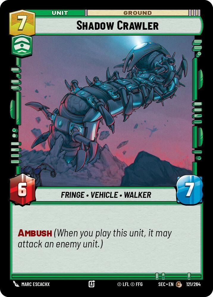 Star Wars Unlimited Secrets of Power Shadow Crawler 121/264 Common Near Mint