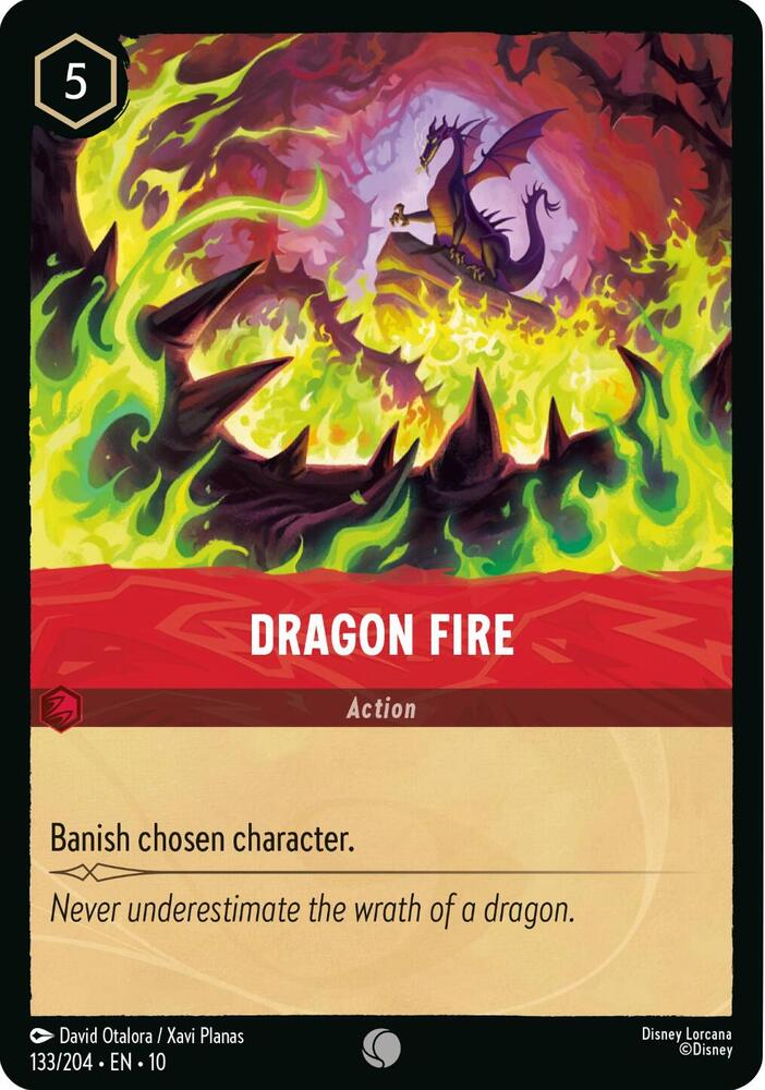 Lorcana TCG Whispers in the Well Dragon Fire 133/204 Common Near Mint