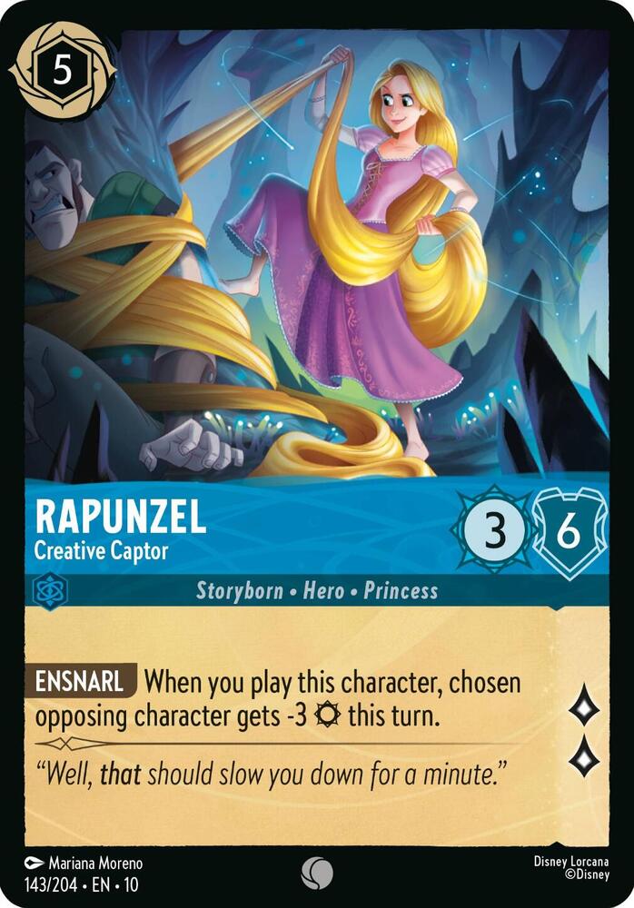 Lorcana TCG Whispers in the Well Rapunzel - Creative Captor 143/204 Common Near Mint