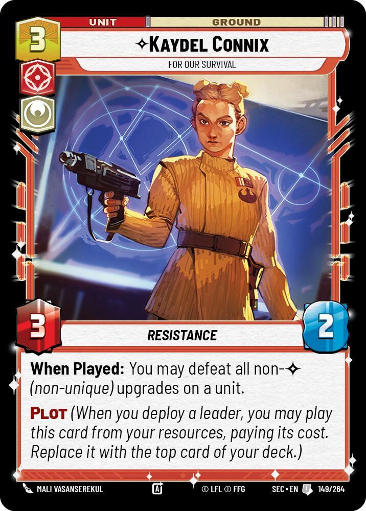 Star Wars Unlimited Secrets of Power Kaydel Connix - For Our Survival 149/264 Uncommon Near Mint
