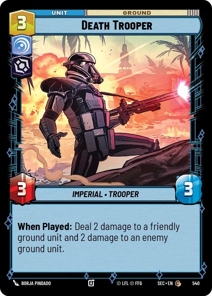 Star Wars Unlimited Secrets of Power Death Trooper (Foil) 540 Common Near Mint Foil