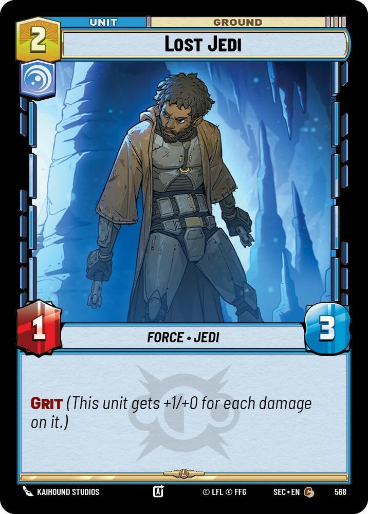 Star Wars Unlimited Secrets of Power Lost Jedi (Foil) 568 Common Near Mint Foil