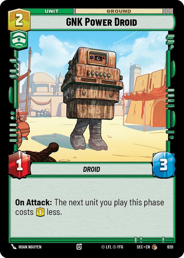 Star Wars Unlimited Secrets of Power GNK Power Droid (Foil) 620 Common Near Mint Foil