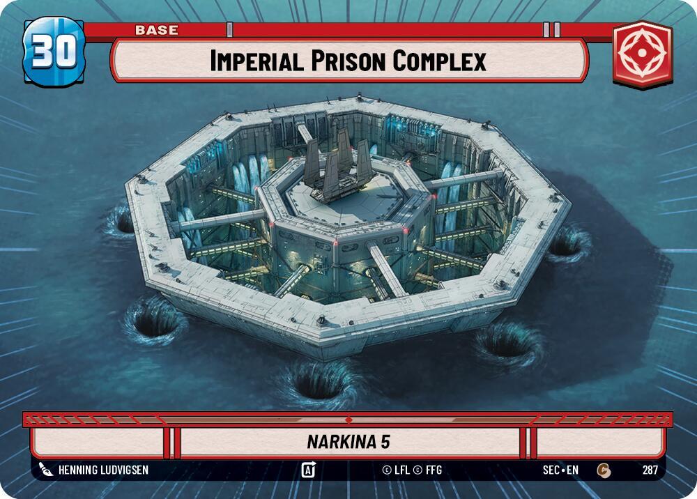 Star Wars Unlimited Secrets of Power Imperial Prison Complex // Experience (Hyperspace) 287 // T04/T04 Common Near Mint