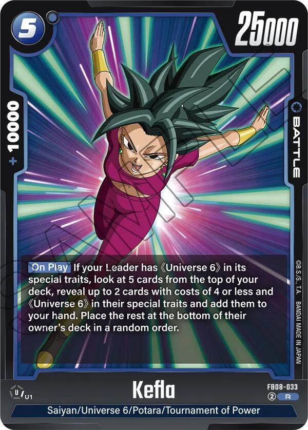 Dragon Ball Super: Fusion World Saiyan's Pride Kefla - FB08-033 FB08-033 Rare Near Mint Holofoil