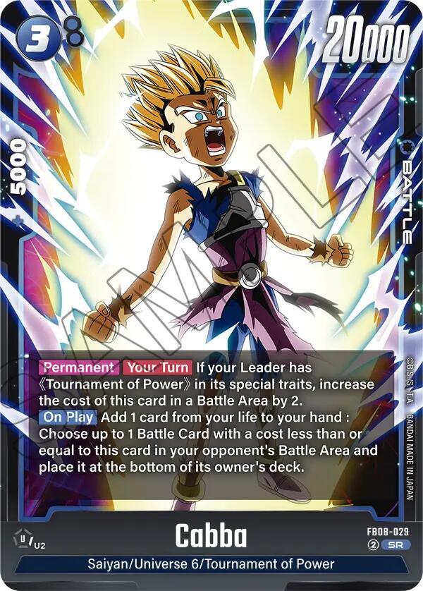 Dragon Ball Super: Fusion World Saiyan's Pride Cabba - FB08-029 FB08-029 Super Rare Near Mint Holofoil