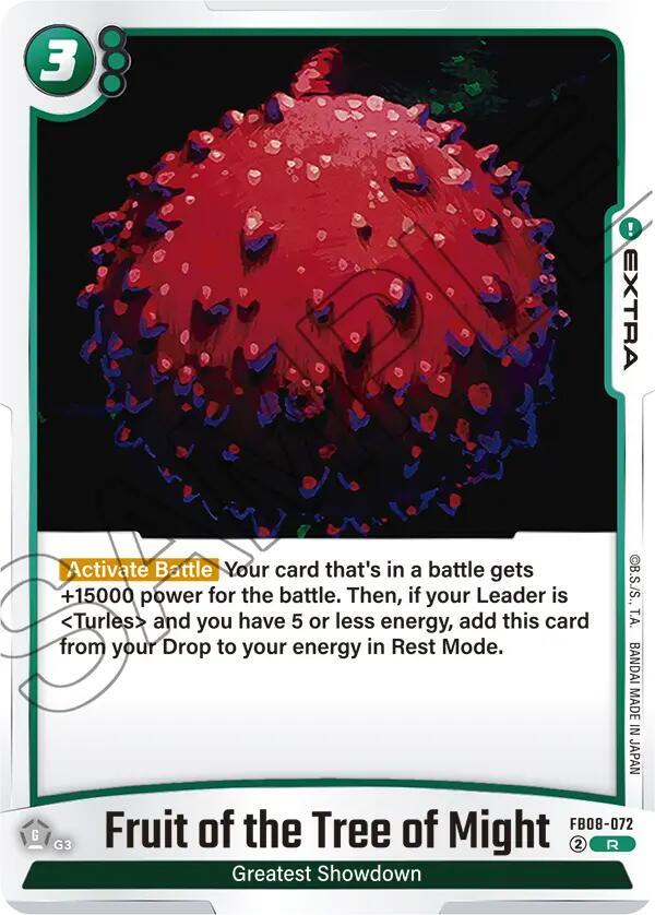 Dragon Ball Super: Fusion World Saiyan's Pride Fruit of the Tree of Might FB08-072 Rare Near Mint Holofoil