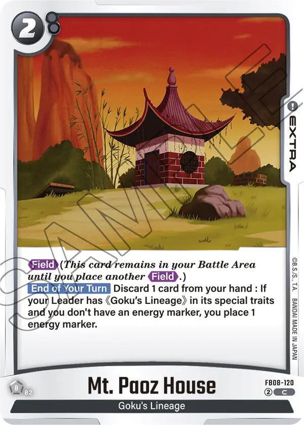 Dragon Ball Super: Fusion World Saiyan's Pride Mt. Paoz House FB08-120 Common Near Mint