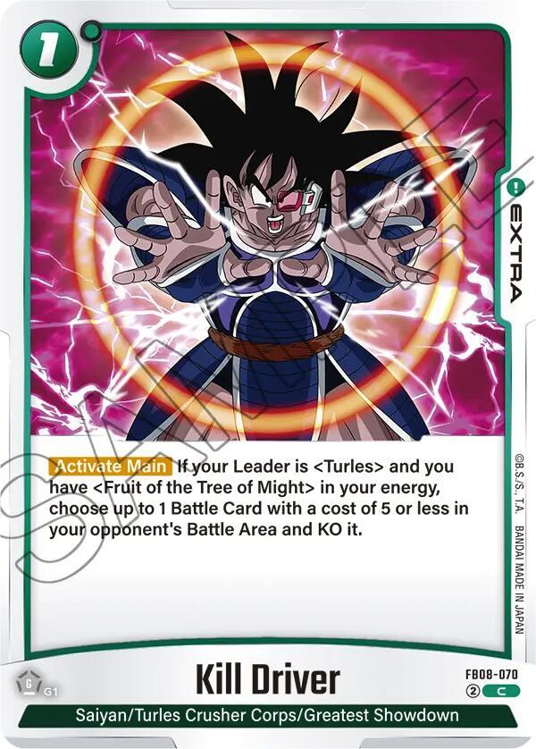 Dragon Ball Super: Fusion World Saiyan's Pride Kill Driver FB08-070 Common Near Mint