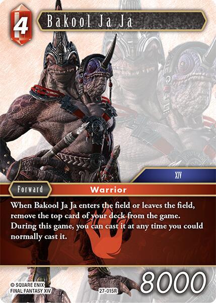 Final Fantasy TCG Journey of Discovery Bakool Ja Ja 27-015R Rare Near Mint