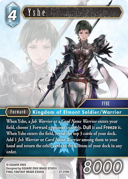 Final Fantasy TCG Journey of Discovery Yshe 27-019H Hero Near Mint