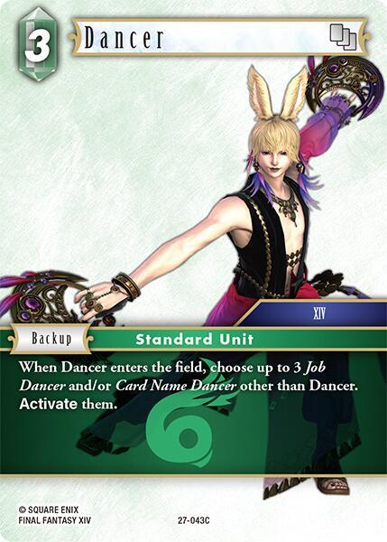 Final Fantasy TCG Journey of Discovery Dancer 27-043C Common Near Mint