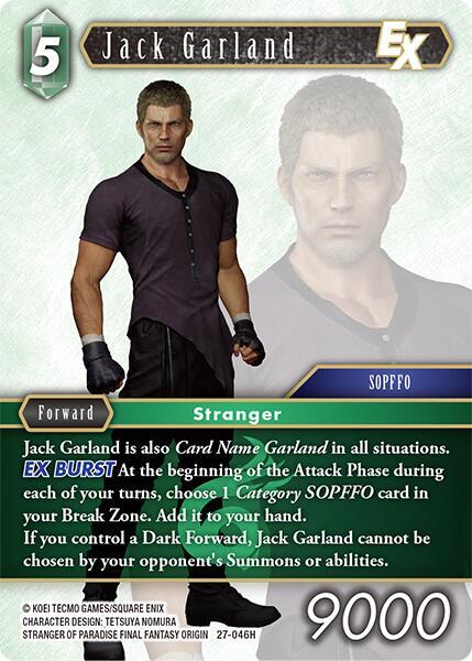 Final Fantasy TCG Journey of Discovery Jack Garland EX 27-046H Hero Near Mint