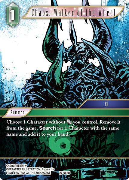 Final Fantasy TCG Journey of Discovery Chaos, Walker of the Wheel 27-052H Hero Near Mint