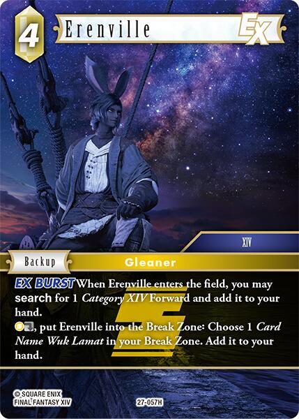 Final Fantasy TCG Journey of Discovery Erenville EX 27-057H Hero Near Mint