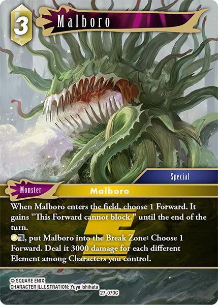 Final Fantasy TCG Journey of Discovery Malboro 27-070C Common Near Mint
