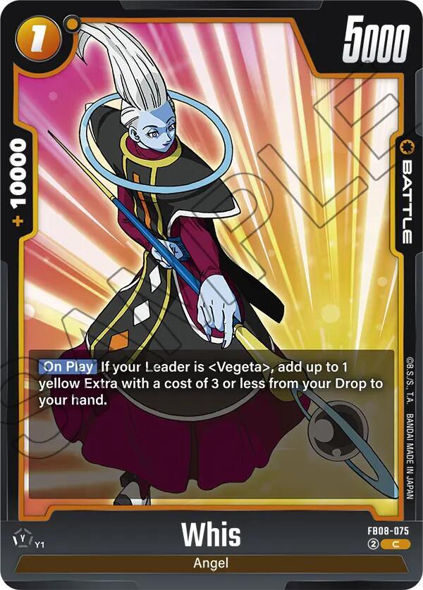 Dragon Ball Super: Fusion World Saiyan's Pride Whis FB08-075 Common Near Mint