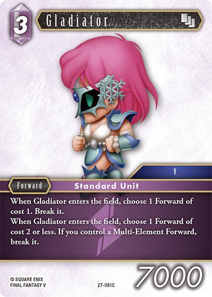 Final Fantasy TCG Journey of Discovery Gladiator (27-081C) 27-081C Common Near Mint