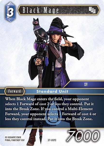 Final Fantasy TCG Journey of Discovery Black Mage 27-097C Common Near Mint