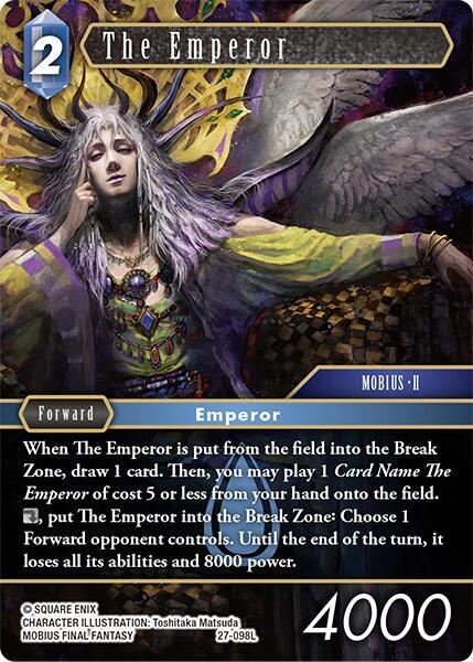 Final Fantasy TCG Journey of Discovery The Emperor 27-098L Legend Near Mint