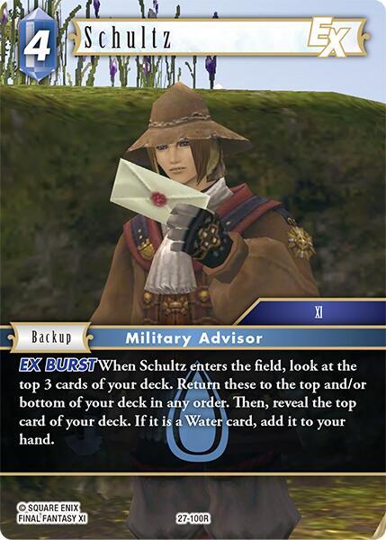 Final Fantasy TCG Journey of Discovery Schultz EX 27-100R Rare Near Mint