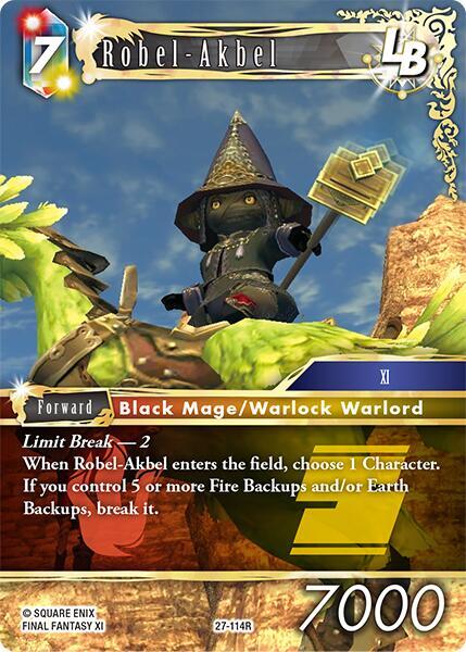 Final Fantasy TCG Journey of Discovery Robel-Akbel LB 27-114R Rare Near Mint Foil