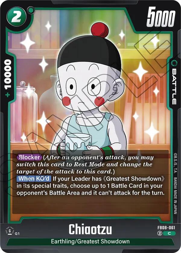 Dragon Ball Super: Fusion World Saiyan's Pride Chiaotzu FB08-061 Common Near Mint