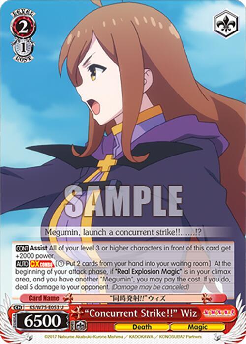 Weiss Schwarz KONOSUBA -God’s blessing on this wonderful world! Re:Edit "Concurrent Strike!!" Wiz KS/W75-E053 Uncommon Near Mint