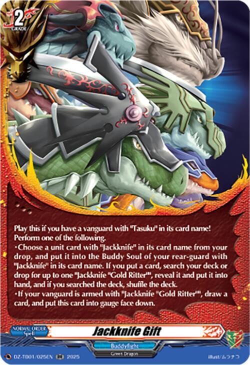 Cardfight Vanguard DZ-TB01: Future Card Buddyfight Jackknife Gift DZ-TB01/025EN RR Near Mint