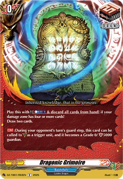 Cardfight Vanguard DZ-TB01: Future Card Buddyfight Dragonic Grimoire DZ-TB01/093EN C Near Mint