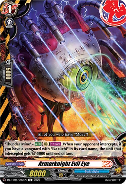 Cardfight Vanguard DZ-TB01: Future Card Buddyfight Armorknight Evil Eye DZ-TB01/097EN C Near Mint