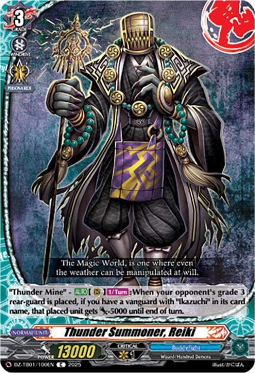 Cardfight Vanguard DZ-TB01: Future Card Buddyfight Thunder Summoner, Reiki DZ-TB01/100EN C Near Mint