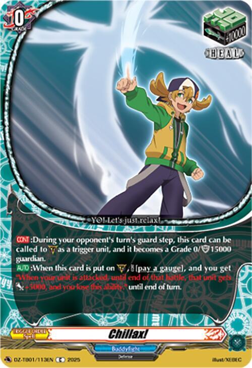 Cardfight Vanguard DZ-TB01: Future Card Buddyfight Chillax! DZ-TB01/113EN C Near Mint