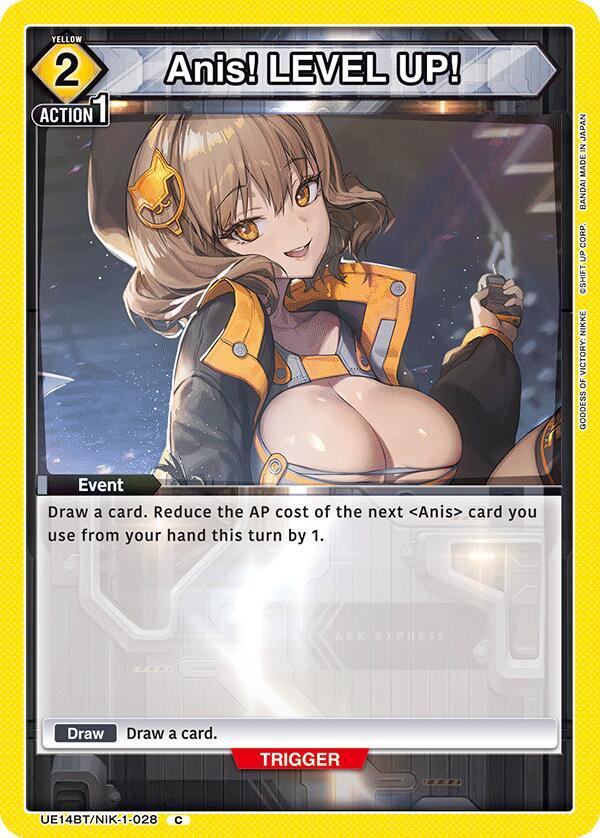 Union Arena UE14BT: GODDESS OF VICTORY: NIKKE Anis! LEVEL UP! UE14BT/NIK-1-028 Common Near Mint