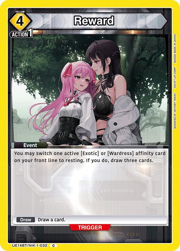 Union Arena UE14BT: GODDESS OF VICTORY: NIKKE Reward UE14BT/NIK-1-032 Common Near Mint
