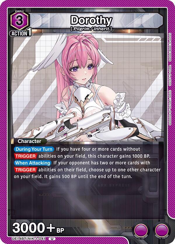 Union Arena UE14BT: GODDESS OF VICTORY: NIKKE Dorothy (041) UE14BT/NIK-1-041 Uncommon Near Mint