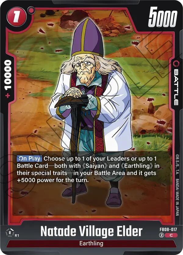 Dragon Ball Super: Fusion World Saiyan's Pride Natade Village Elder FB08-017 Common Near Mint