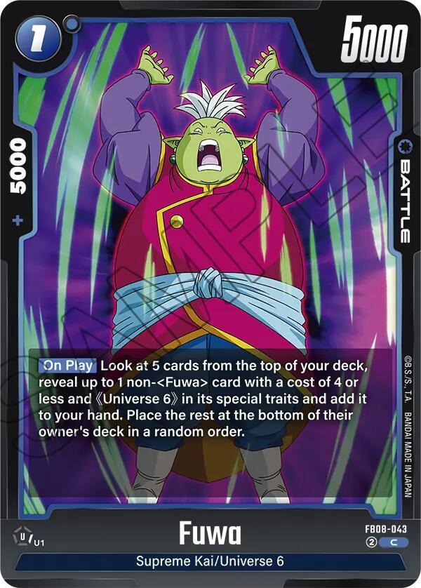 Dragon Ball Super: Fusion World Saiyan's Pride Fuwa FB08-043 Common Near Mint