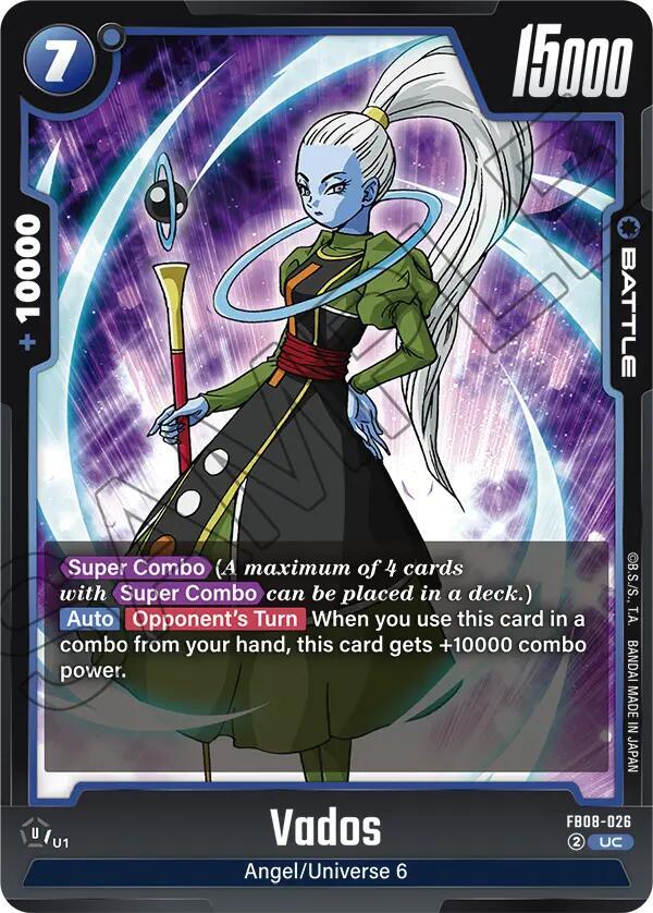 Dragon Ball Super: Fusion World Saiyan's Pride Vados FB08-026 Uncommon Near Mint