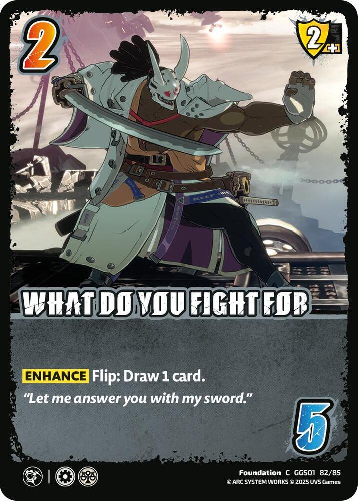 UniVersus GUILTY GEAR -STRIVE- WHAT DO YOU FIGHT FOR GGS01 82/85 Common Near Mint