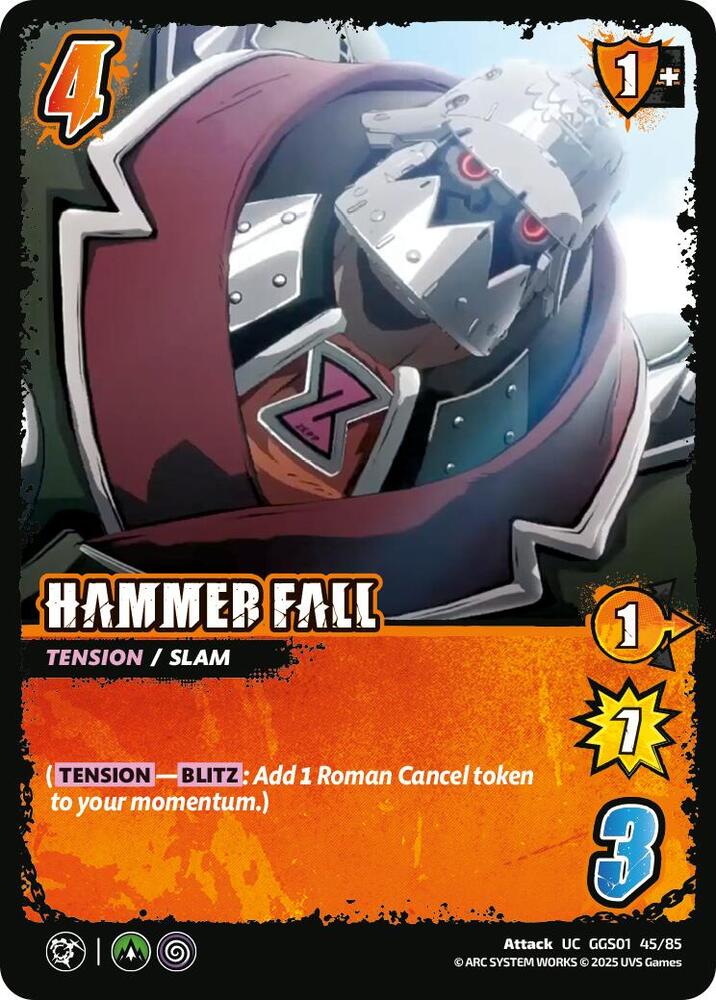 UniVersus GUILTY GEAR -STRIVE- HAMMER FALL GGS01 45/85 Uncommon Near Mint