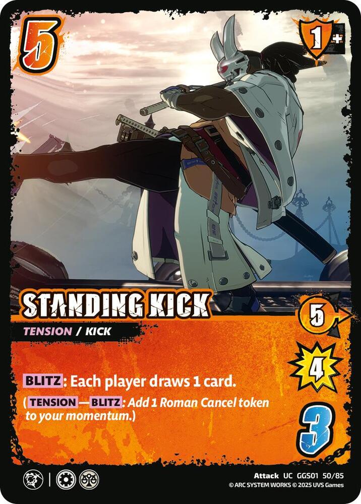 UniVersus GUILTY GEAR -STRIVE- STANDING KICK GGS01 50/85 Uncommon Near Mint