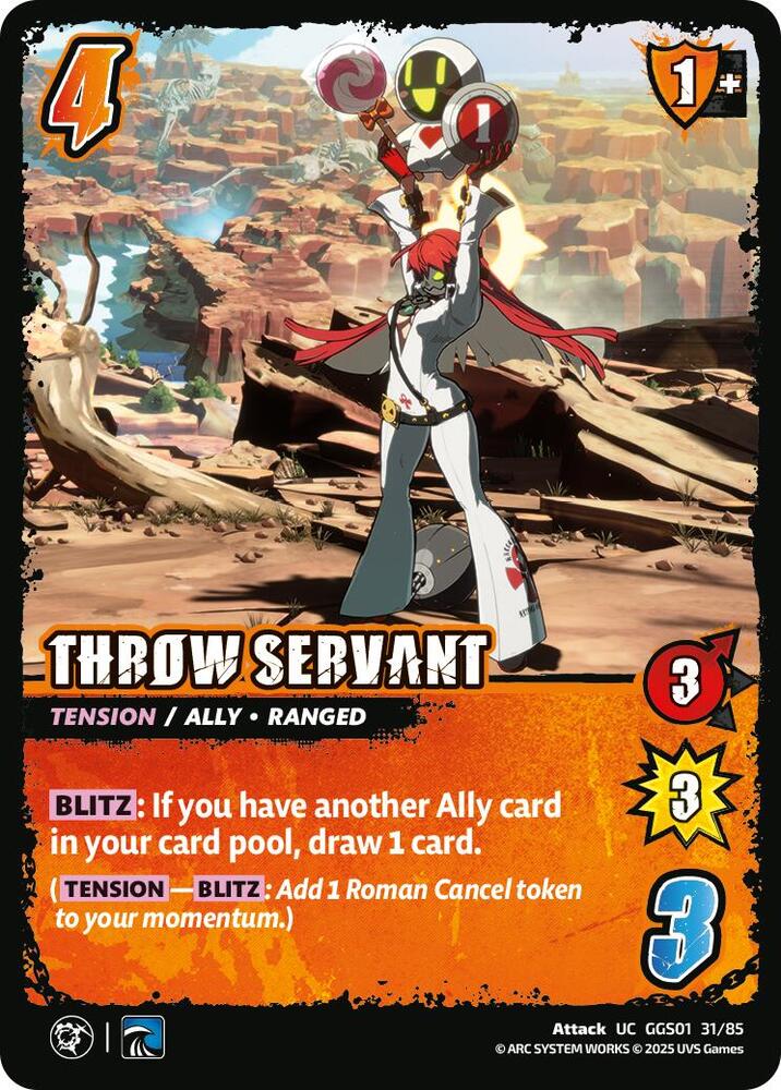 UniVersus GUILTY GEAR -STRIVE- THROW SERVANT GGS01 31/85 Uncommon Near Mint