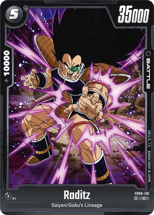 Dragon Ball Super: Fusion World Saiyan's Pride Raditz - FB08-118 FB08-118 Common Near Mint