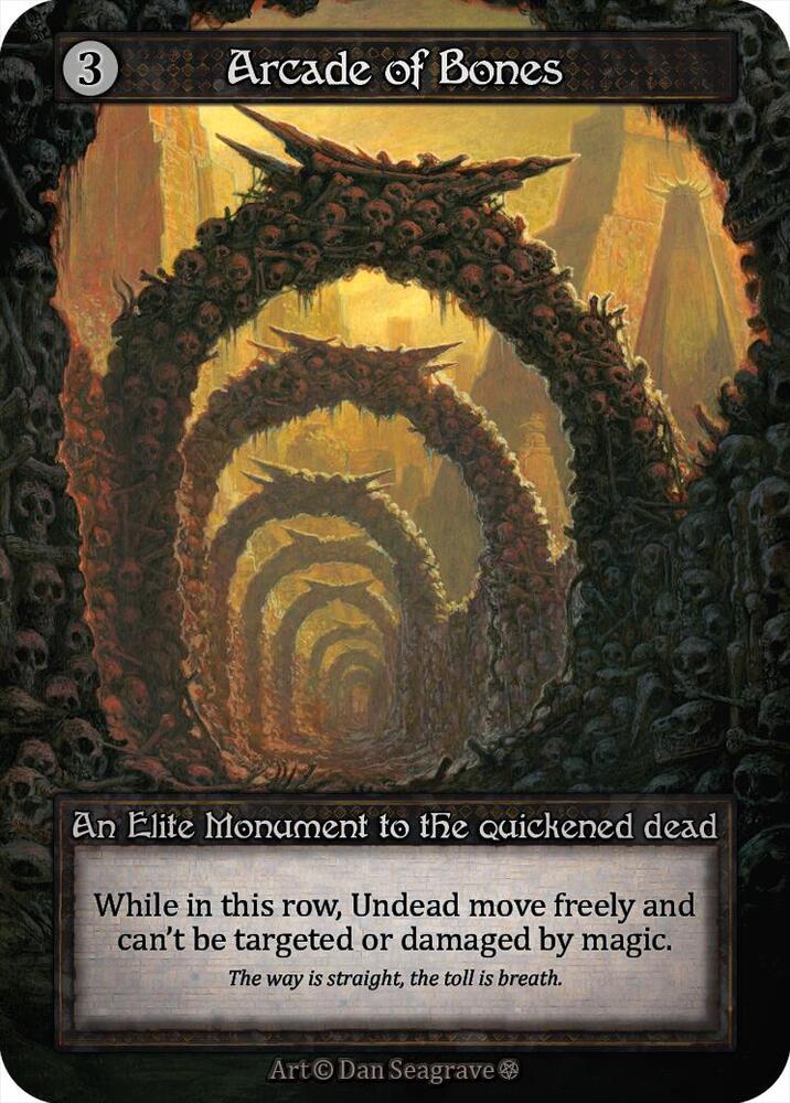 Sorcery: Contested Realm Gothic Arcade of Bones Elite Near Mint