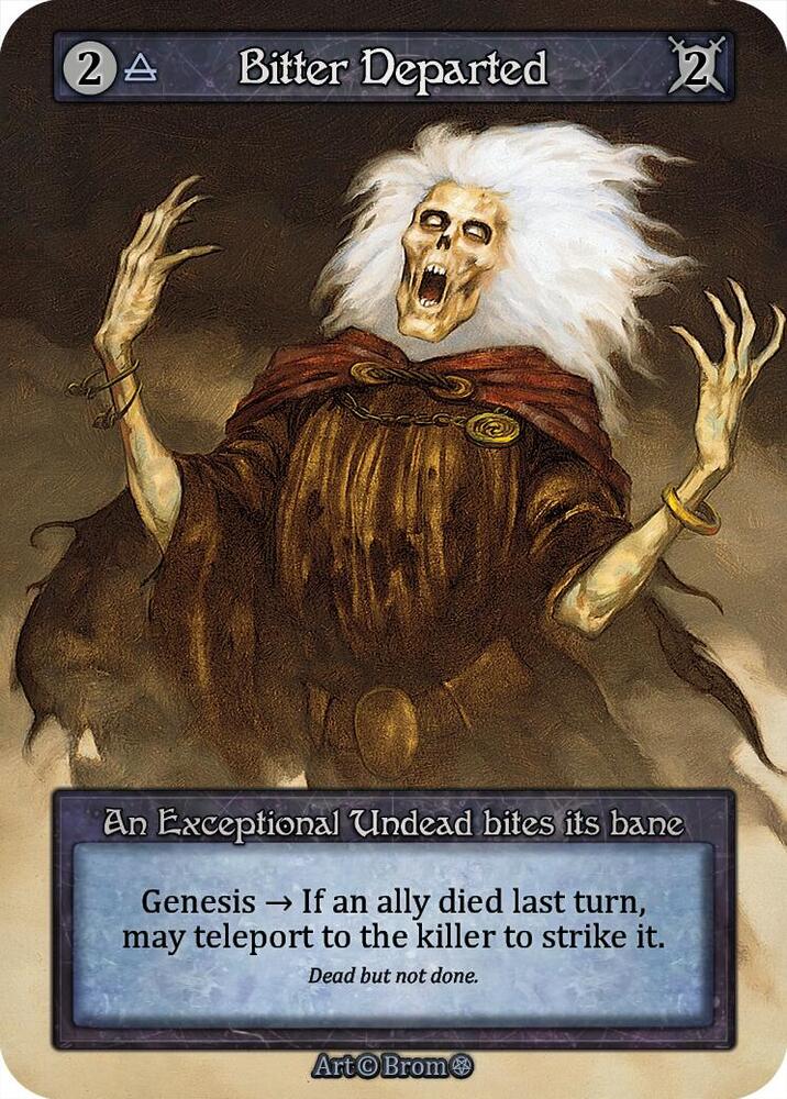 Sorcery: Contested Realm Gothic Bitter Departed Exceptional Near Mint